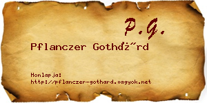 Pflanczer Gothárd névjegykártya